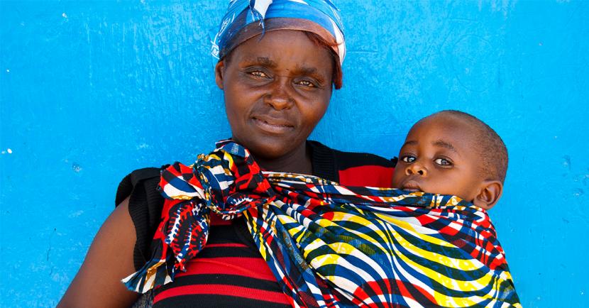 Moeder en kind Zambia